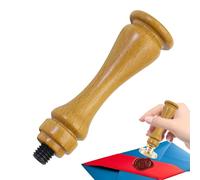 Poignée de rechange pour tampon de cire - Support de poignée en bois universel de 15,2 cm - Support de sceau vintage - Poignée en bois durable et confortable pour fermer des lettres, des documents