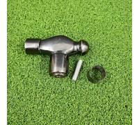 Poignée de rechange universelle en forme de T - Bouton en laiton durable avec boulon et anneau | Poignée ergonomique pour la restauration de canne, bâton et bâton de randonnée