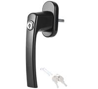 Poignée de rechange verrouillable en acier inoxydable - Double vitrage - Poignée de fenêtre avec clé - Poignée de porte de balcon