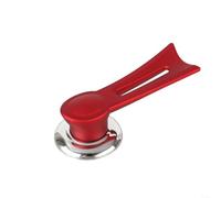 Poignée de rechange verticale pour couvercle de casserole en bakélite - Base en acier inoxydable robuste pour cocotte, casserole et couvercle de casserole Rouge 12 cm (S rouge)