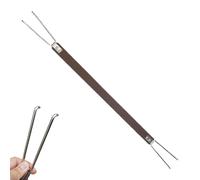 Poignée de remplacement pour couvercle de brasier, outil de déplacement de brasero | poignée portative ergonomique avec crochets en acier inoxydable pour grille de table intérieure camping randonnée