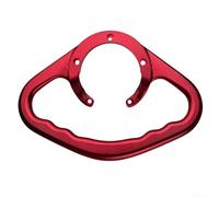 Poignée de réservoir de carburant pour Kawasaki TH23 TH26 TH34 TH43 - Barre d'appui passager en alliage d'aluminium CNC antidérapante à ajustement direct Noir Argent Rouge Bleu Or Trou de 22 mm (rouge