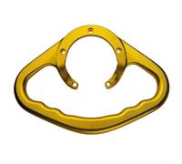 Poignée de réservoir de carburant pour Kawasaki TH23 TH26 TH34 TH43 Barre de sécurité passager en alliage d'aluminium CNC résistant à l'usure Trou de 22 mm Noir (doré)