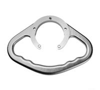 Poignée de réservoir de carburant pour passager arrière de moto fabriquée en alliage d'aluminium CNC, convient pour les motos Kawasaki, assure sécurité et stabilité (argent)