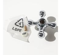 Poignée de robinet à chaud Souvenir - Croix chromée de rechange pour robinet de lavabo ou de baignoire, en métal massif durable, design classique