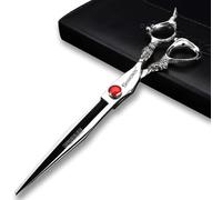 Poignée de robinet de ciseaux à cheveux professionnels 6/7 / 7.5/8 / 9 pouces pour coiffeur (7.5 pouces plat)