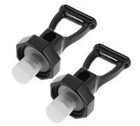 Poignée de Robinet de Seau Noire 2 Pièces en Plastique | Remplacement pour Distributeurs de Boisson et Fût de Bière, Usage Intensif, Service Rapide, Lot Unique