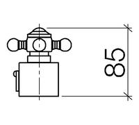 Poignée de Robinet Dornbracht Madison de graduation pour thermostat Platine Mat