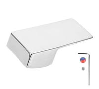 Poignée de Robinet en Alliage Argenté, Simple, Ergonomique, Réglage Chaud | Robinets Cuisine et Bain, Prise en Main Confortable, Pose Facile, Style Vis de Modèle Assorti Style Aléatoire