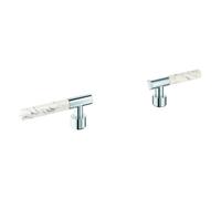 Poignée De Robinet Grohe Atrio Private Collection Caesarstone Blanc Attique Chromé 48458000