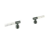 Poignée De Robinet Grohe Atrio Private Collection Caesarstone Blanc Attique Hard Graphite Brossé 48458AL0