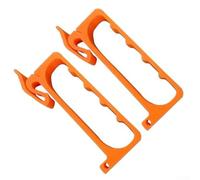 Poignée de seau à popcorn mains libres pour les amateurs de cinéma, prise en main ergonomique qui prend en charge la position naturelle de la main pendant le visionnage du film (orange)