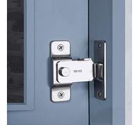 WANLIAN Poignée de sécurité pivotante pour porte de grange coulissante, loquet de porte escamotable, serrures de porte en barre en acier inoxydable à usage intensif Serrure pour porte de sécurité