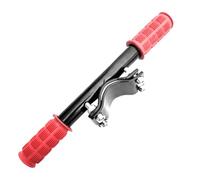 Poignée de selle de vélo arrière - Guidon en acier , taille de serrage universelle de 1-1,25", rail de support passager de 23 cm, poignée recouverte de caoutchouc, structure de sécurité