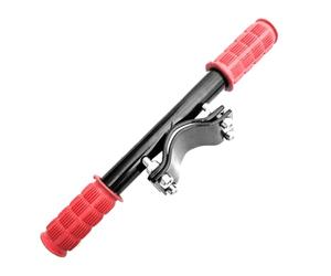Poignée de selle de vélo arrière - Guidon en acier , taille de serrage universelle de 1-1,25", rail de support passager de 23 cm, poignée recouverte de caoutchouc, structure de sécurité