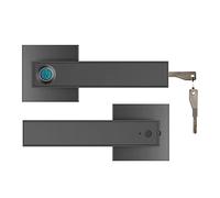 Poignée de serrure de porte d’empreinte digitale antivol rechargeable USB Entrée de sécurité sans clé biométrique électrique intelligente avec 2 clés pour la maison (Couleur : 03)