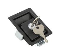 Poignée de Serrure pour Panneau Intérieur de Camping - Car, Acier au Carbone, 2 Clés - Sécurité Renforcée, Antirouille, Compatible Remorques et Caravanes