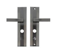 Poignée de serrure sécurité universelle, entraxe du cylindre à mortaise : 222 mm ou 235, plaque(1S RIGHT SQUARE 222)