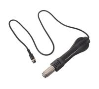 Poignée de Soudage à Air Chaud Noir pour Station 858, 24v ABS | Refroidissement Indépendant, Ventilateur Séparé, Support Intégré, Buse Réglable à Plusieurs Trous pour Réparation