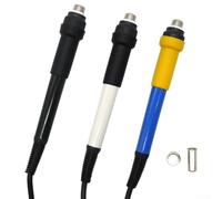 Poignée de soudure T12 pour station de soudure numérique LED, poignée de rechange en plastique à 4 cœurs pour une installation facile pour réparation électronique et soudage à faire soi-même (noir)