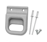 Poignée de Store Compatible VELUX - Pièce de Rechange pour Stores intérieurs de fenêtre de Toit - Manette Grise avec vis, Rivets aveugles et Stylo de marquage - Entraxe 20 mm