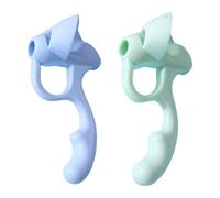 Poignée de stylo en silicone ergonomique pour enfant et adulte - Aide à l'écriture à cinq doigts - Pour gaucher/droitier - Correcteur de stylo en silicone