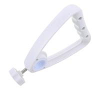Poignée de Support de Perfusion Portable pour Tige 1 et 1,2 Pouce | Plastique Blanc, Interfaces Filetées et Fentes de Verrouillage, Usage Domicile et Hôpital, Prise Ergonomique