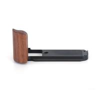 Poignée de support en bois conçue pour FUJIFILM X-T30 X-T30II avec plaque de base en métal ARCA (noir)