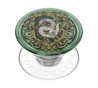 Poignée de téléphone PopSockets avec béquille Extensible, Harry Potter - Blason Floral Serpentard