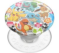 Poignée de téléphone PopSockets avec béquille extensible, Pokémon PopGrip - Transparent