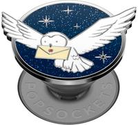 Poignée de téléphone PopSockets avec béquille Extensible, PopSockets pour téléphone, Harry Potter - Hedwige en émail
