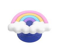 Poignée de téléphone PopSockets avec béquille Extensible, PopSockets pour téléphone, PopOut - Fluff Arc-en-Ciel