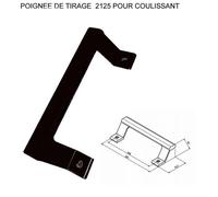 Poignée de tirage ALMA pour coulissant - Ral 9005 Noir - 2125-9005