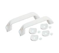 Poignée de tirage blanche + cache-vis avec entraxe 152 mm