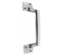 Poignée de tirage déportée - aluminium poli - 4 trous - longueur 190 mm BRICOZOR