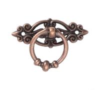 Poignée de tiroir antique en alliage de zinc pour armoire, tiroir, commode, portes avec vis pour un montage facile (gulas rouge)