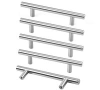 Poignee de tiroir cuisine Poignées pour Porte avec Vis Longueur 100mm 200mm 300mm 400mm 500mm Poignées de Placard Meuble en acier inoxydable 10 Pièces(350mm)