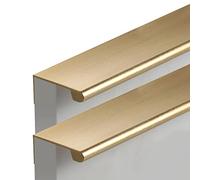 Poignée de tiroir Hidden Furniture Pull Handles Gold Wardrobe Door Handles 2 Pcs Kitchen Cupboard Handle Extra Long Drawer Handle Pulls, Aluminum Alloy(Length 300mm)