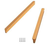 Poignée de Tiroir Or Longue, Lot de 2 Poignée Meuble Alliage d'Aluminium | Anodisé, Poignées Cuisine Entraxe: 96-1160mm Poignee Porte Poignee d'Armoire Poignées pour Placards Avec Vis 576mm/22.7in