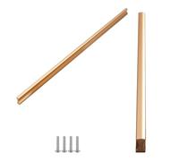 Poignée de Tiroir Or Mat, Lot de 2 Poignée Meuble Alliage d'Aluminium | Anodisé, Poignées Cuisine Entraxe: 32-1024mm Poignee Porte Poignee d'Armoire Poignées pour Placards Avec Vis 768mm/30.2in