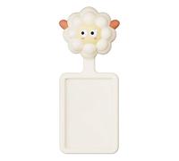 Poignée de toilette sans germes - Accessoire hygiénique - Lève-couvercle - En forme d'agneau - En silicone - Support adhésif flexible - Pour salle de bain d'enfants - D