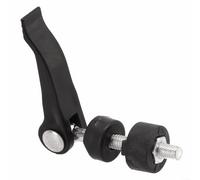 Poignée de tondeuse à gazon en acier inoxydable - Écrou de montage - Boulon à vis pour tondeuse de jardin - 45 x 6 mm - Noir - Pièce de rechange pour montage et réparation de boutons de poignée