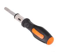 Poignée de tournevis à cliquet avec tige magnétique de 6,35 mm, outil de tournevis réversible à couple élevé compatible avec embouts et extensions standard