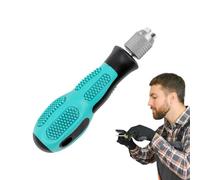 Poignée de tournevis adaptateur hexagonal universel de 6,35 mm - Poignée ergonomique compacte, arbre rotatif à changement rapide avec fonction d'auto-verrouillage, outil à main renforcé en métal |