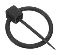 Poignée de Traction à Anneau Rond en Fer, Style Rustique Vintage | Finition Bronze Antique Noire, Installation Facile, Prise Confortable, pour Portes Métalliques et Granges