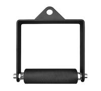 Poignée de traction de câble pour salle de sport, barre de traction - Poignées de rameur - Construction en acier - Poignée ergonomique - Idéal pour la musculation du haut du corps - 17,5 x 16,5 cm