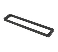 Poignée de traction de porte rectangulaire, 304 Poignée de porte swing double face en acier inoxydable, barre de saisie pour la porte en verre de douche / porte de grange coulissante, 1x2 cm (argent