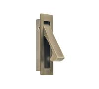 Poignée de traction encastrée, bronze | Matériel de montage encastré en acier inoxydable 304 avec accès au doigt pour panneaux coulissants de poche