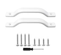 Poignée de traction intérieure du, RV Hand Gab Effoire of the Elderly, 2x poignées saisies pour camion, bateau de pont de quartier blanc avec tournevis, 8 à violation d"ADU