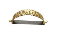 Poignée de transport accessoires de quincaillerie poignée boucle demi-ronde poignée doré argent boucle noire(Color-B)